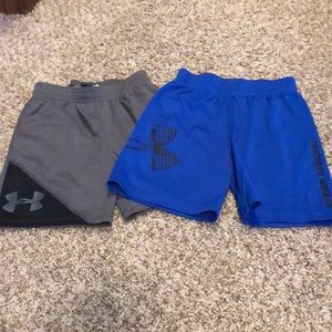 Lot of 2 - boys Under Armour shorts